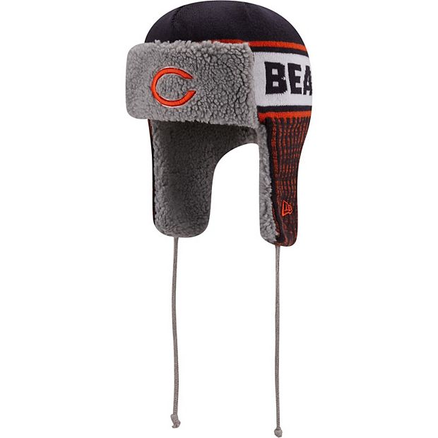 Men's New Era Navy Chicago Bears Trapper Knit Hat