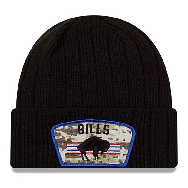 Men's New Era Black/Camo Buffalo Bills 2021 Salute To Service Historic Logo  39THIRTY Flex Hat