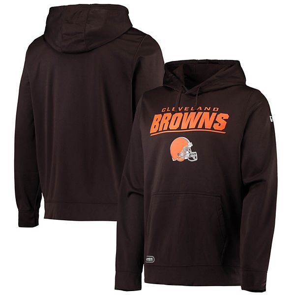 Men's New Era Brown Cleveland Browns Combine Authentic Stated Fleece ...