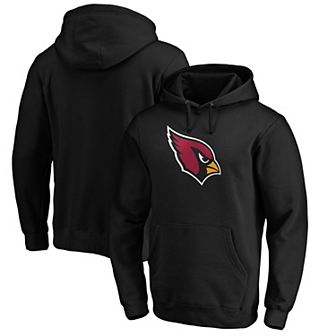 Men's Fanatics Branded Black Arizona Cardinals Primary Logo Fitted Pullover Hoodie