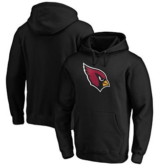 Men's Fanatics Branded Black Arizona Cardinals Primary Logo Fitted Pullover Hoodie