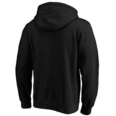 Men's Fanatics Branded Black Arizona Cardinals Primary Logo Fitted Pullover Hoodie