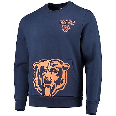 Men's FOCO Navy Chicago Bears Pocket Pullover Sweater