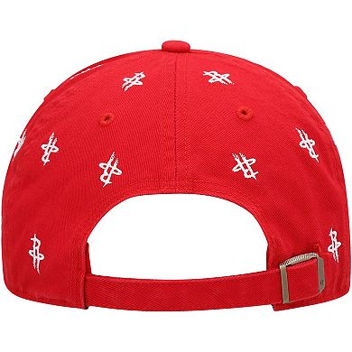 Men's '47 Red Houston Rockets Confetti Cleanup Adjustable Hat