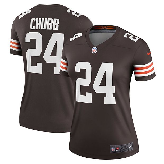 Youth Nike Nick Chubb White Cleveland Browns Game Jersey