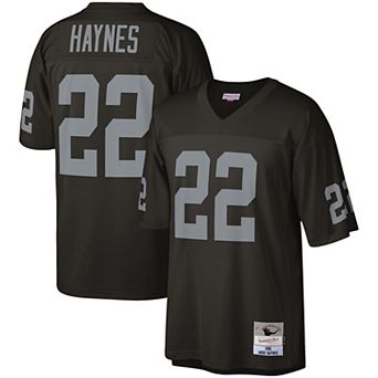 Men's Mitchell & Ness Mike Haynes Black Las Vegas Raiders 1985 Legacy Replica Jersey