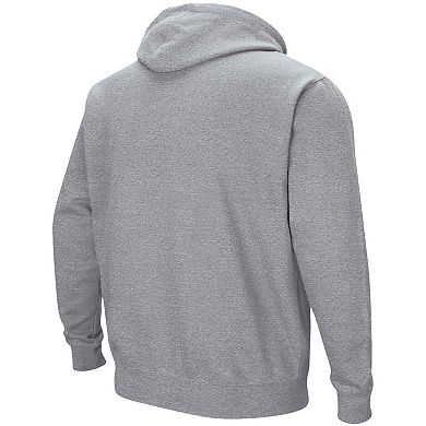 Men's Colosseum Heathered Gray Richmond Spiders Arch and Logo Pullover Hoodie