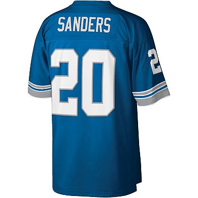 Men's Mitchell & Ness Barry Sanders Blue Detroit Lions Legacy Replica Jersey
