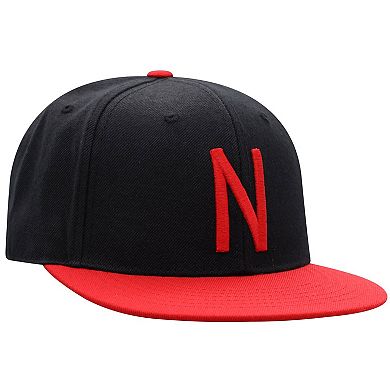 Men's Top of the World Black/Scarlet Nebraska Huskers Team Color Two-Tone Fitted Hat