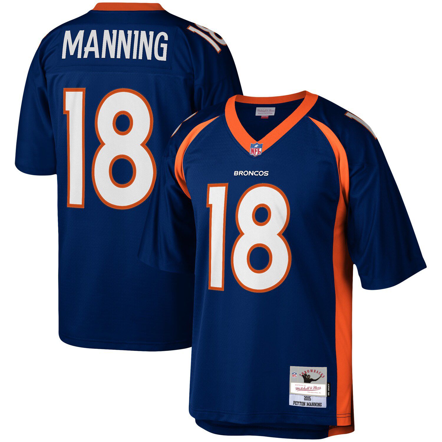 Image for Unbranded Men's Mitchell & Ness Peyton Manning Navy Denver Broncos 2015 Legacy Replica Jersey at Kohl's.