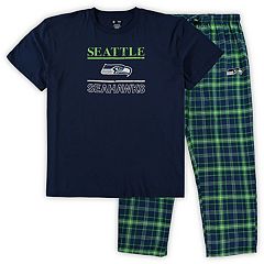 SEATTLE SEAHAWKS ZUBAZ PAJAMA PANTS Lounge Sleep Wear Football Pockets LARGE