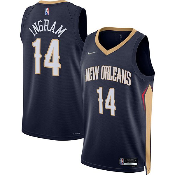 Men's Nike Brandon Ingram Navy New Orleans Pelicans 2021/22 Diamond ...
