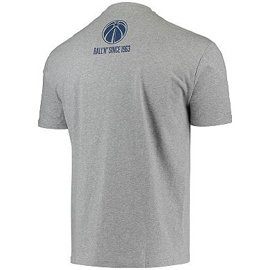 Men's BALL'N Heathered Gray Washington Wizards Since 1963 T-Shirt