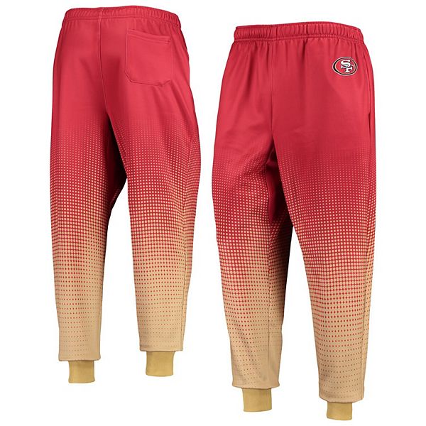 Men's FOCO Scarlet San Francisco 49ers Gradient Jogger Pants