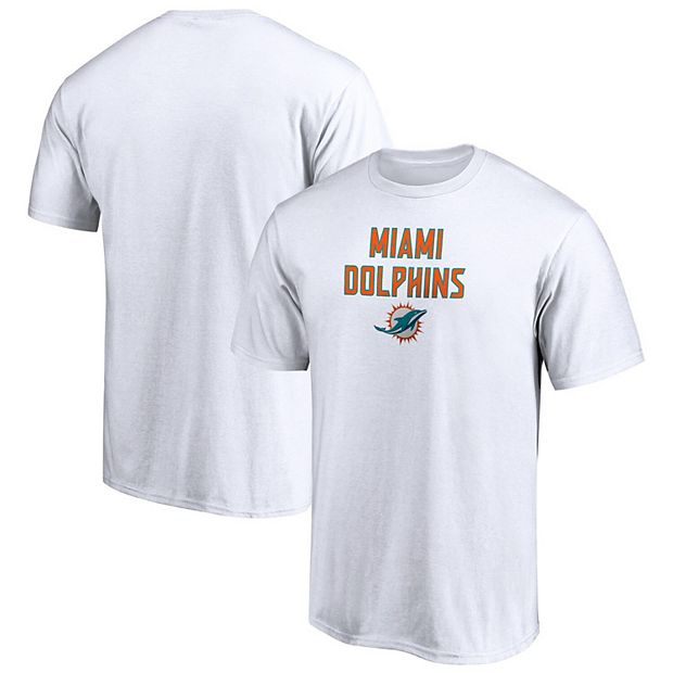 Men's Fanatics Branded White Miami Dolphins Big & Tall Game Day Stack  T-Shirt