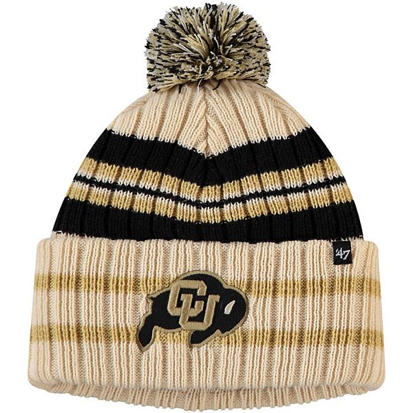 NCAA Cuffed Knit Cap 47 Brand Calgary Cuff Beanie Hat with POM POM 