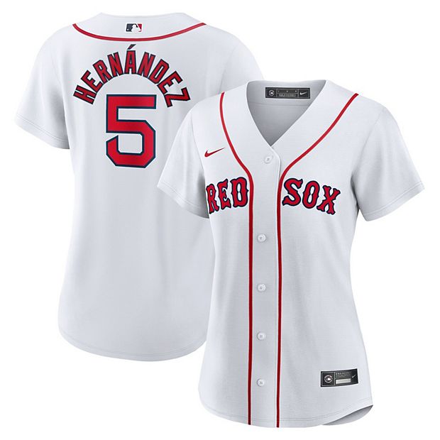 Women's Nike Enrique Hernandez White Boston Red Sox Home Replica