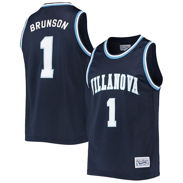 Friendly Confines Jalen Brunson Signed New York Knick Jersey (Beckett) 2xNCAA Champion Villanova