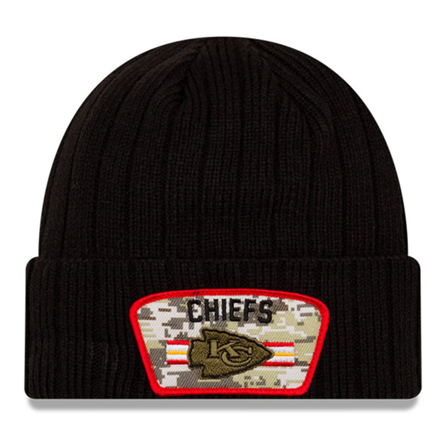 Outerstuff Youth Red, Yellow Kansas City Chiefs Jacquard Tassel Knit Hat  With Pom