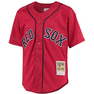 Youth Mitchell & Ness David Ortiz Red Boston Red Sox Cooperstown Collection Batting Practice Jersey
