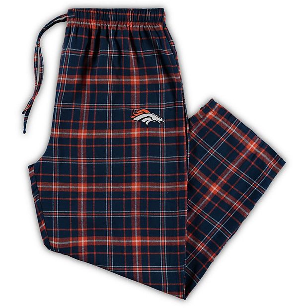 Women's Concepts Sport Orange/Navy Denver Broncos Ultimate Flannel Shorts