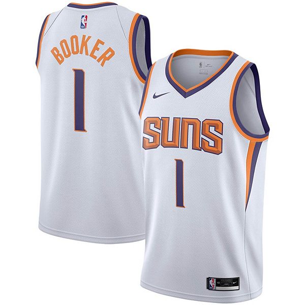 Nike Devin Booker White Phoenix Suns 2020/21 Swingman Player Jersey ...