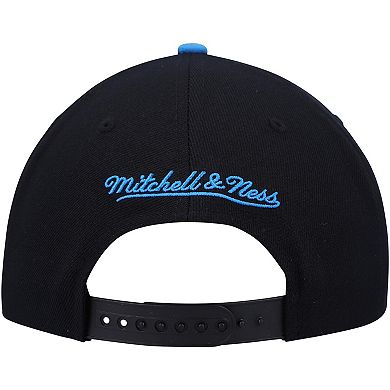 Men's Mitchell & Ness Black/Royal Chicago Bulls Day One Snapback Hat