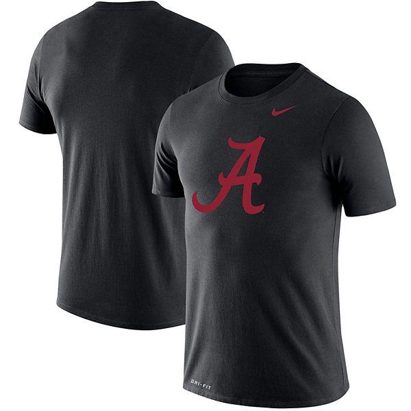 Men's Nike Black Alabama Crimson Tide School Logo Legend Performance T ...