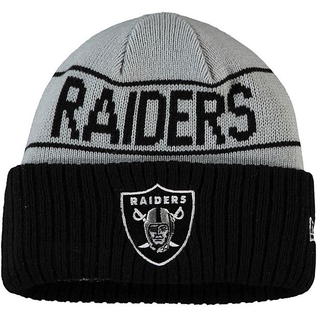 Las Vegas Raiders On Field Kids Black Beanie Hat