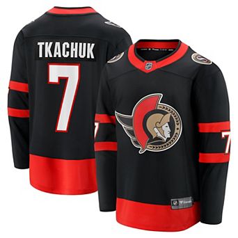 Men's Fanatics Branded Brady Tkachuk Black Ottawa Senators 2020/21 Home Premier Breakaway Player Jersey