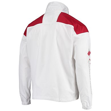 Men's Columbia White Oklahoma Sooners Santa Ana Anorak Quarter-Zip Jacket