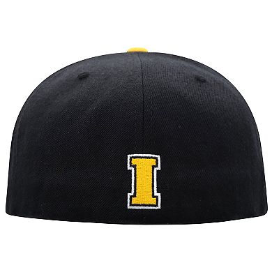 Men's Top of the World Black/Gold Iowa Hawkeyes Team Color Two-Tone Fitted Hat