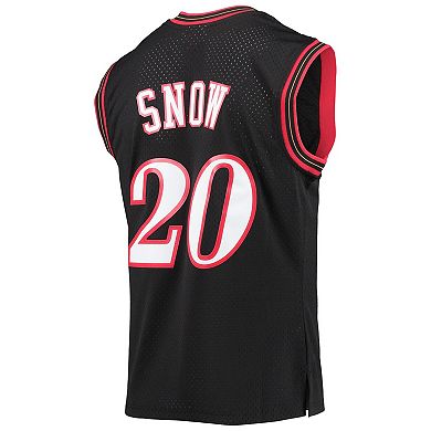 Men's Mitchell & Ness Eric Snow Black Philadelphia 76ers 2000/01 Hardwood Classics Swingman Jersey