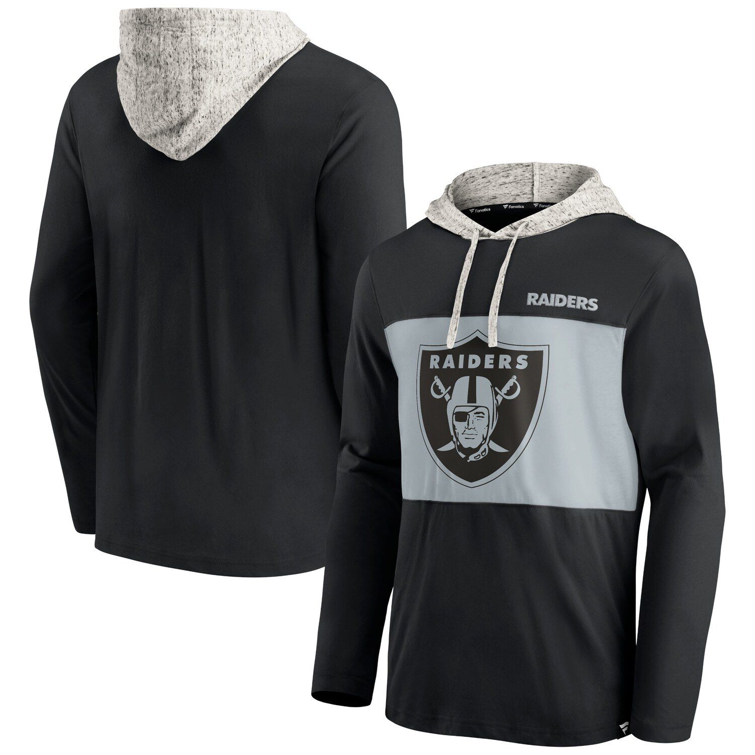 Las Vegas Raiders Nike Sideline Impact Lockup Performance Pullover Hoodie -  Silver/Black