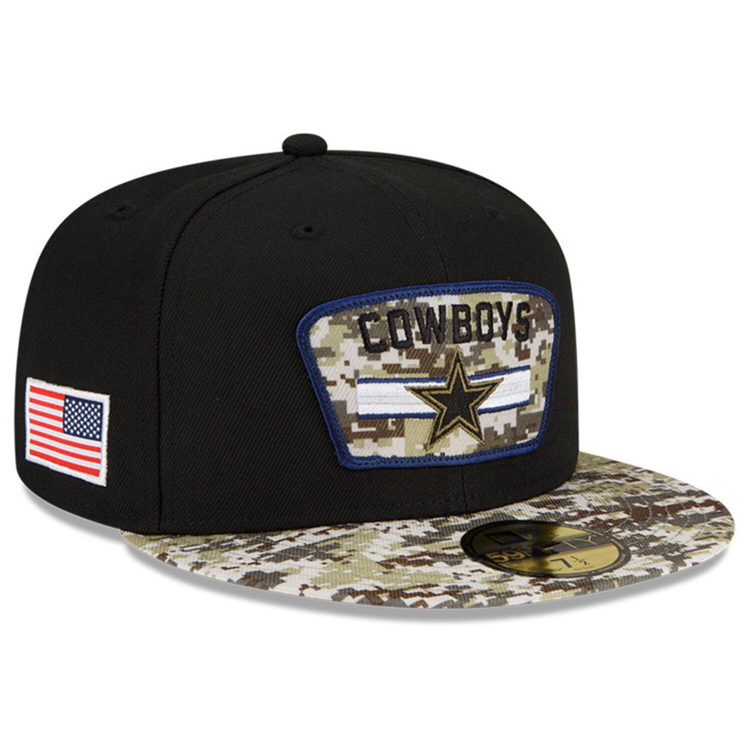 Men's Camo Dallas Cowboys Freedom Flex Hat