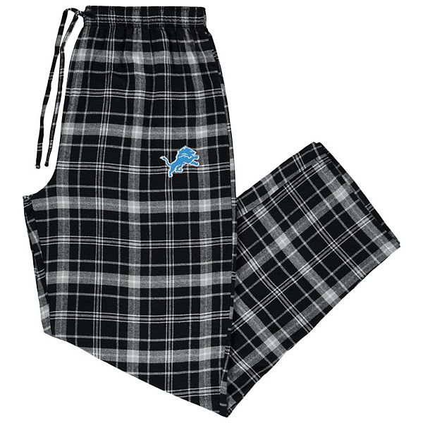 Detroit Lions Concepts Sport Big & Tall Flannel Sleep Set - Blue/Gray