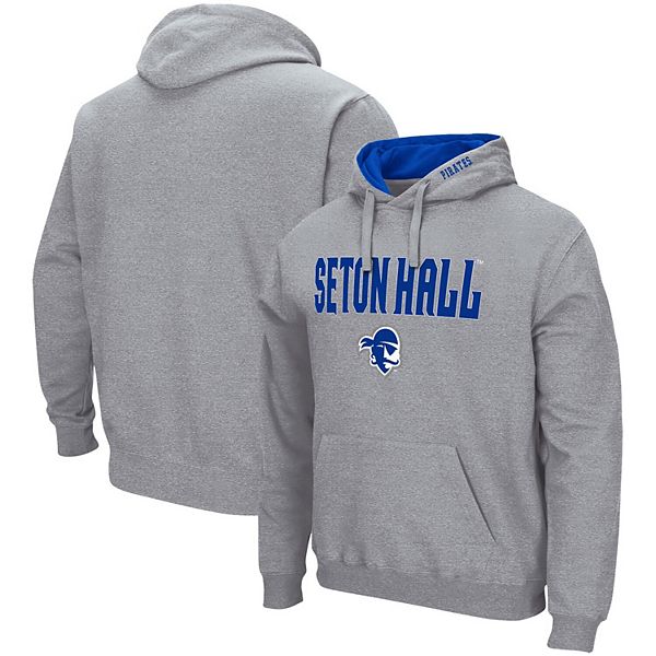 Men's Colosseum Heathered Gray Seton Hall Pirates Arch & Logo 3.0 ...