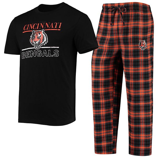 Men's Cincinnati Bengals Comfy Pant, Black/Orange