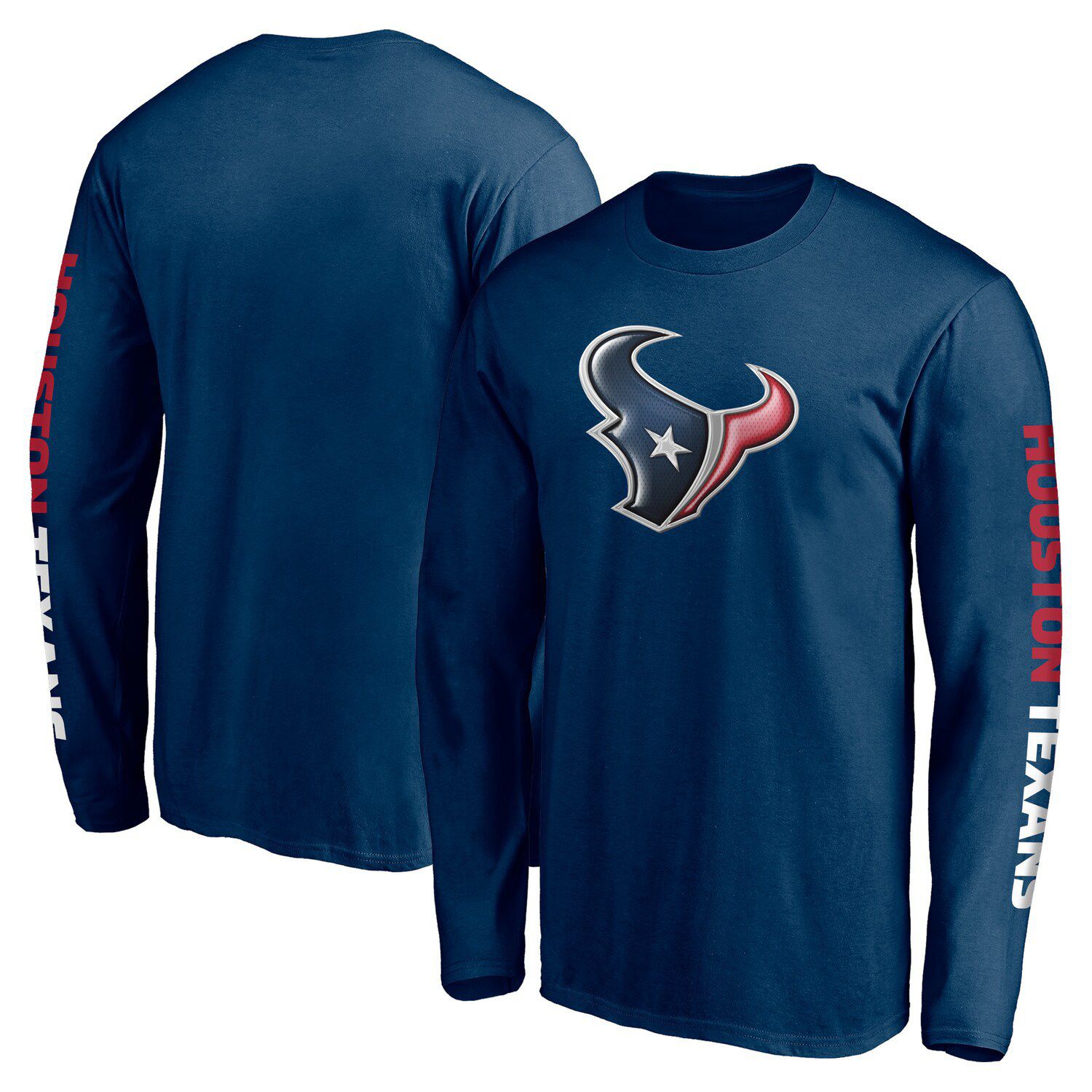 Men's New Era Cream Houston Texans Sideline Chrome T-Shirt 