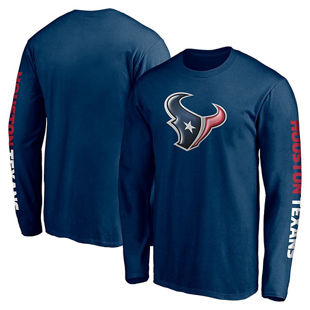 Men s Fanatics Branded Navy Houston Texans Front Runner Long