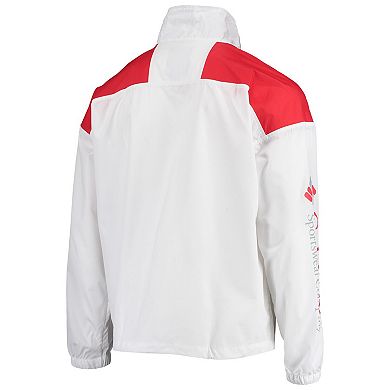 Men's Columbia White Nebraska Huskers Santa Ana Anorak Quarter-Zip Jacket
