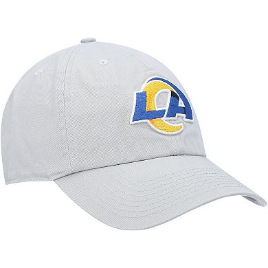Men's '47 Gray Los Angeles Rams Clean Up Adjustable Hat