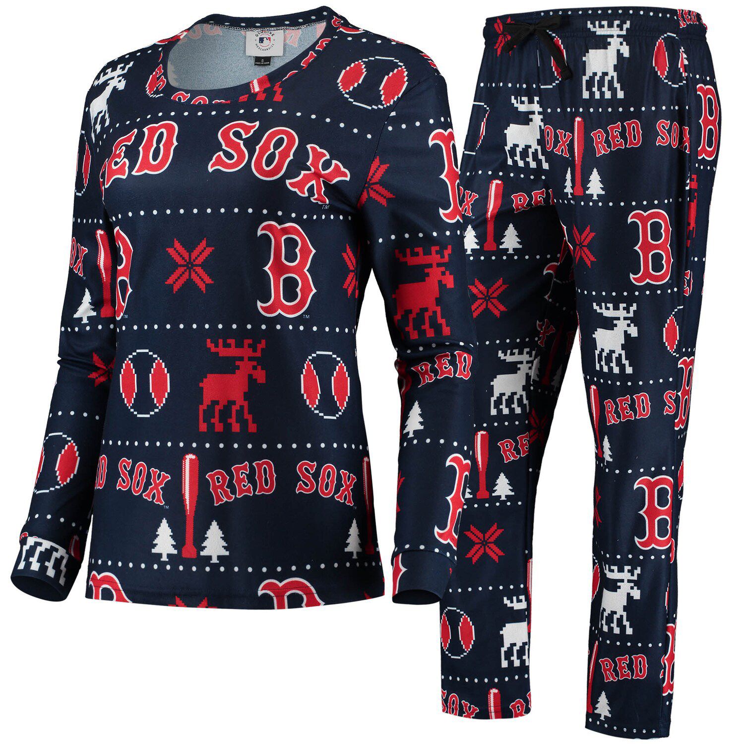Image for Unbranded Women's FOCO Navy Boston Red Sox Ugly Pajama Set at Kohl's.