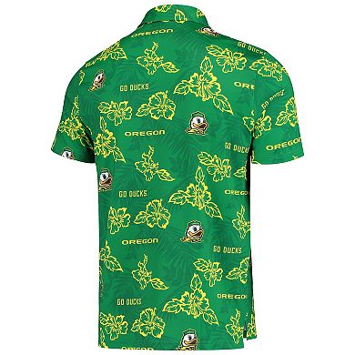 Men's Reyn Spooner Green Oregon Ducks Performance Polo