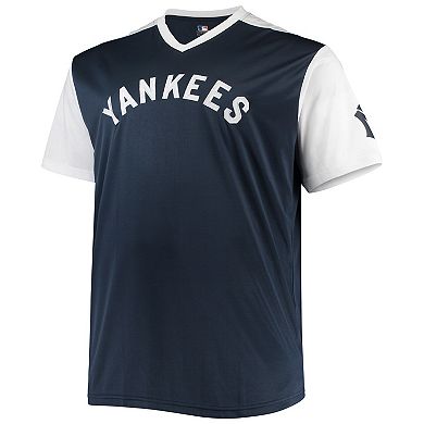 Men's Derek Jeter Navy/White New York Yankees Cooperstown Collection Player Replica Jersey