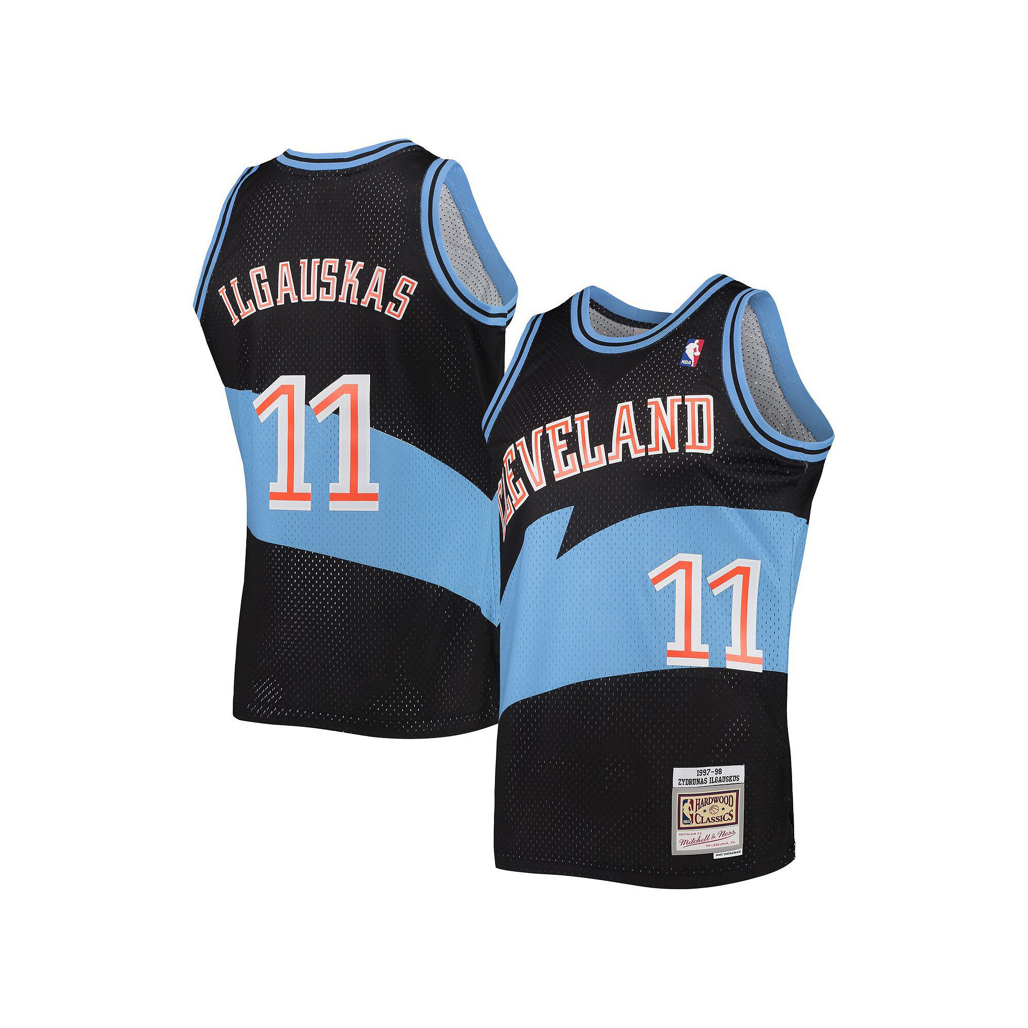 Mens Mitchell & Ness Zydrunas Ilgauskas Black Cleveland Cavaliers 1997-98 
