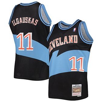 Men's Mitchell & Ness Zydrunas Ilgauskas Black Cleveland Cavaliers 1997-98 Hardwood Classics Swingman Jersey