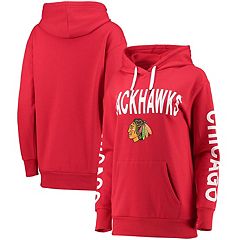 Chicago Blackhawks Hoodie Mens XXL 2XL Red Hooded Casual Sweatshirt Adult
