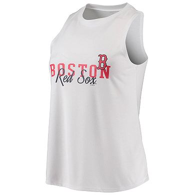 Women's Concepts Sport White/Black Boston Red Sox Sonata Tank Top & Leggings Pajama Set