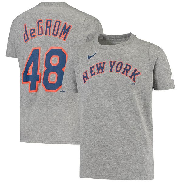 Youth Nike Jacob deGrom Heathered Gray New York Mets Player